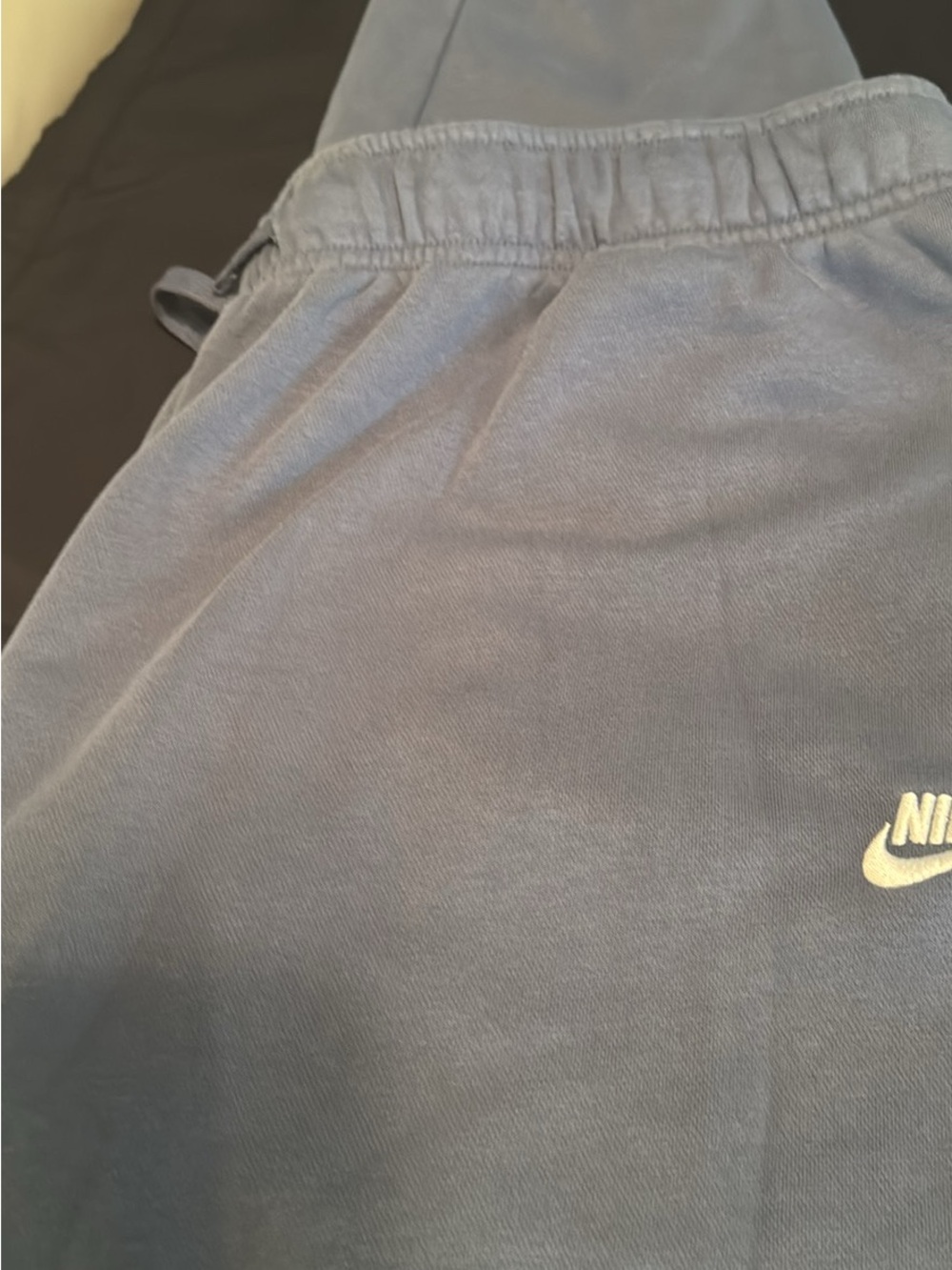 Nike Kids Dark Blue Jogger Sweatpants with Logo
